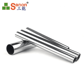 High quality custom satin mirror  sus304 ss201 stainless steel round  pipe